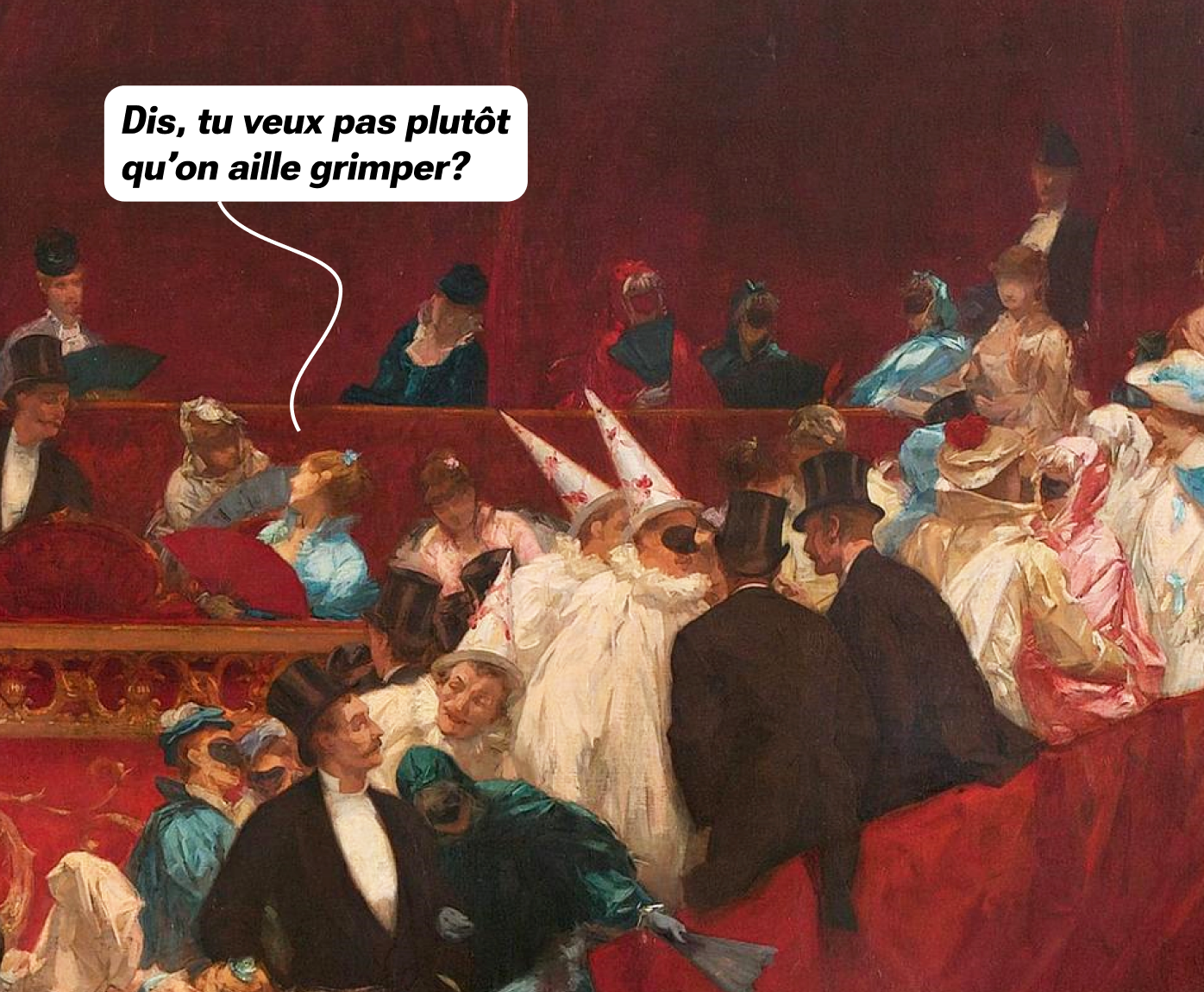 Poster TU VEUX PAS PLUTÔT QU'ON AILLE GRIMPER ? - Bluegilles