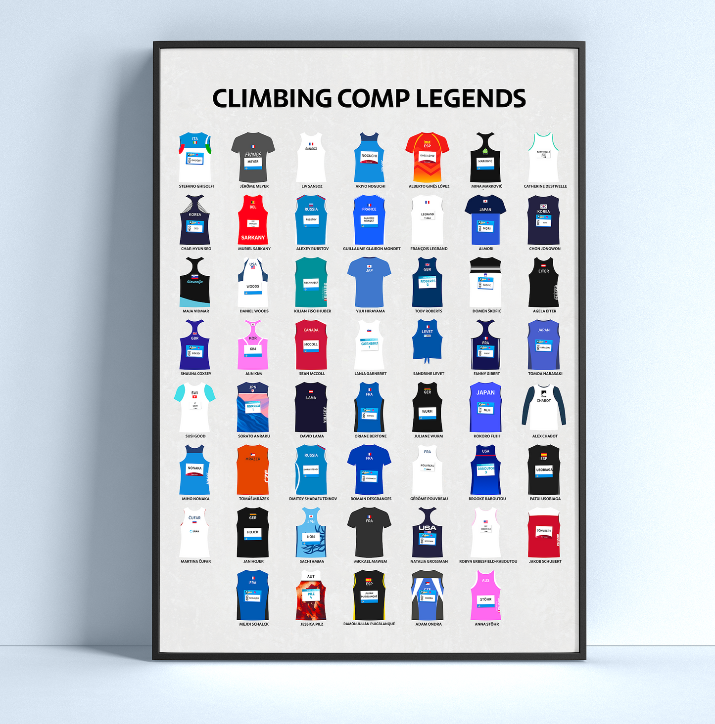 Poster CLIMBING COMP LEGENDS