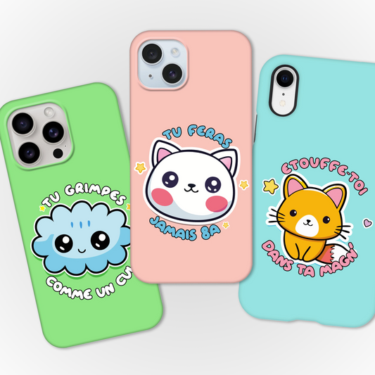 Coque d’iPhone TU GRIMPES COMME UN CUL