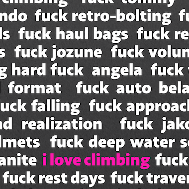 Poster - F*CK CLIMBING